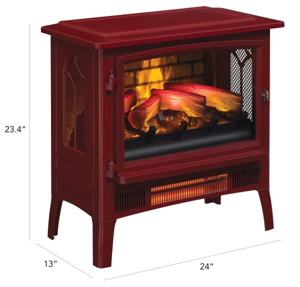 Duraflame Cinnamon 3D InfraGen Electric Fireplace Stove with Remote Co ...